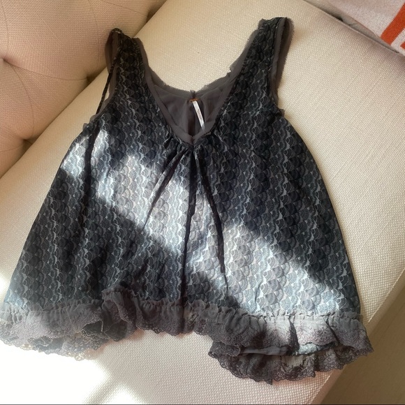 Free People Boho Cropped Lace Tie High - Picture 4 of 7